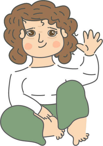 Gabriela Garay diseñadora gráfica e ilustradora trabajando en motion graphics en su estudio en Ciudad de México