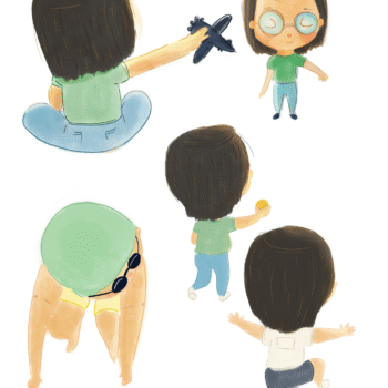 Ilustraciones de personaje infantil para libro ilustrado por Gabriela Garay